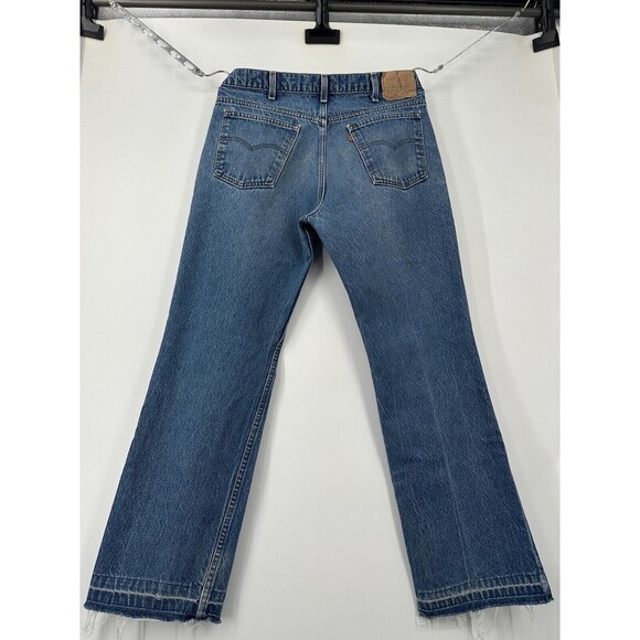 Vintage Levis Orange Tab 517 20517-0217 Denim Jeans Straight Leg 36x28 raw hem - Picture 6 of 9